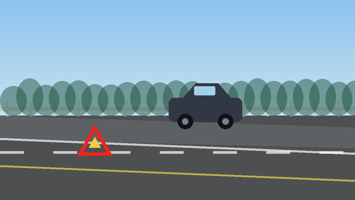 三亚道路故障安全等待现场图
